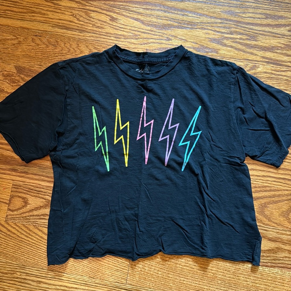 Retro Brand multi lightening bolt tshirt size large
